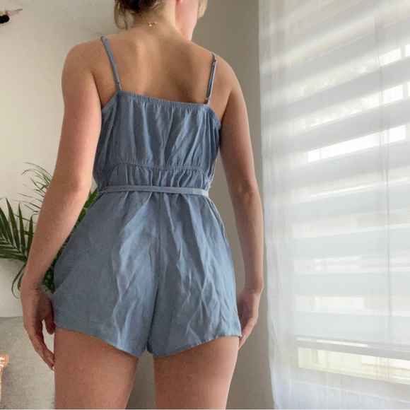 CHAMBRAY ROMPER - Picture 2 of 2